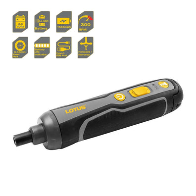 Lotus LTDR4XP Cordless Screwdriver Pen with 20pcs Screw Bit Set