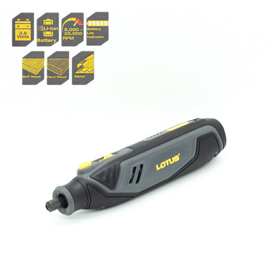 Lotus LTDW41X Cordless Rotary Tool Kit Set (3.6V) with 42pcs Accessories