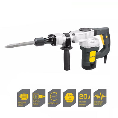 Lotus LTSH5X Professional Demolition Hammer (17MM Hex) ( 1050W )
