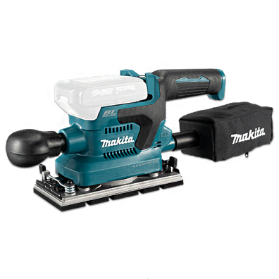 Makita DBO381Z Cordless Brushless Finishing Sander with AWS, Built-In Dust Extraction System 18V LXT® 1/3 Sheet (Bare Tool)