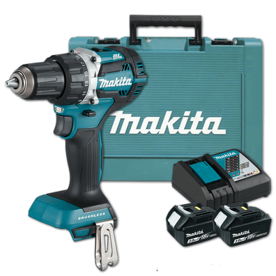 Makita DDF484RFE Cordless Brushless Driver Drill 13mm (1/2″) 60 N·m (530 in.lbs.) 18V LXT® Li-Ion [Kit]