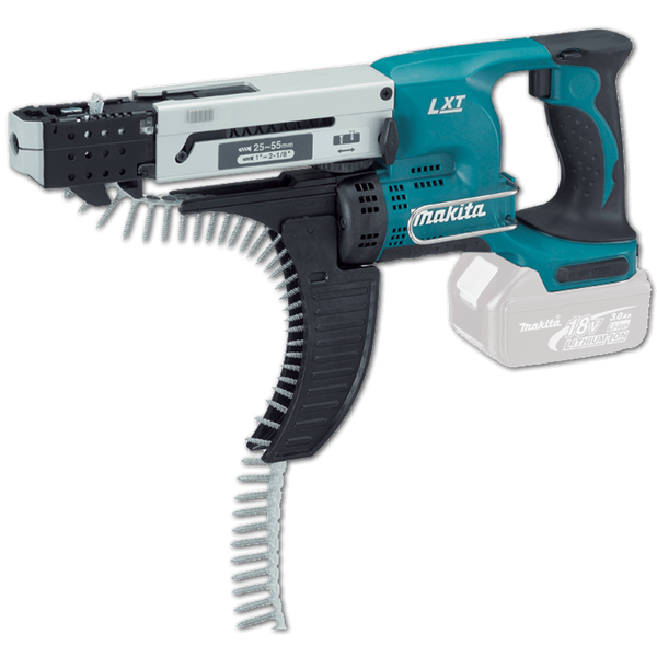 Makita DFR550Z Cordless Auto Feed Screwdriver w/ Silent Clutch 55mm (2-3/16″) 18V LXT® Li-Ion (Bare Tool Only)