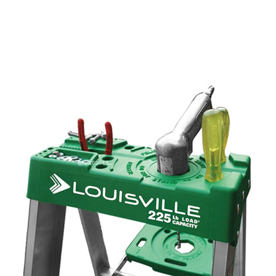 Louisville Aluminum Step Ladder (Green) (Made in USA)