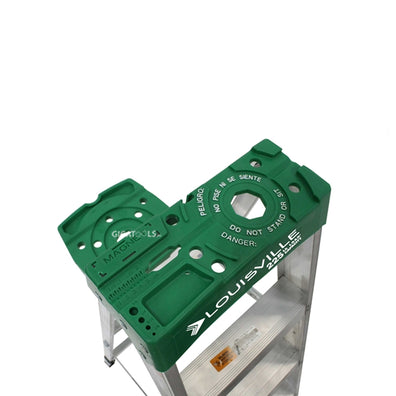 Louisville Aluminum Step Ladder (Green) (Made in USA)