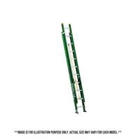 Louisville Fiberglass Extension Ladder (Green) (Made in USA)