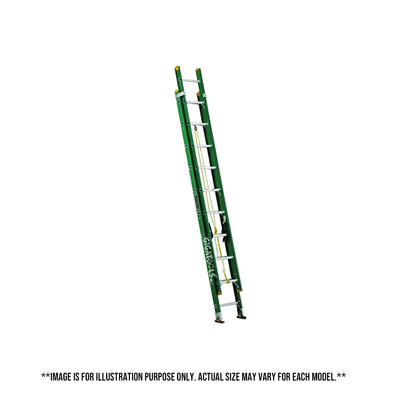 Louisville Fiberglass Extension Ladder (Green) (Made in USA)