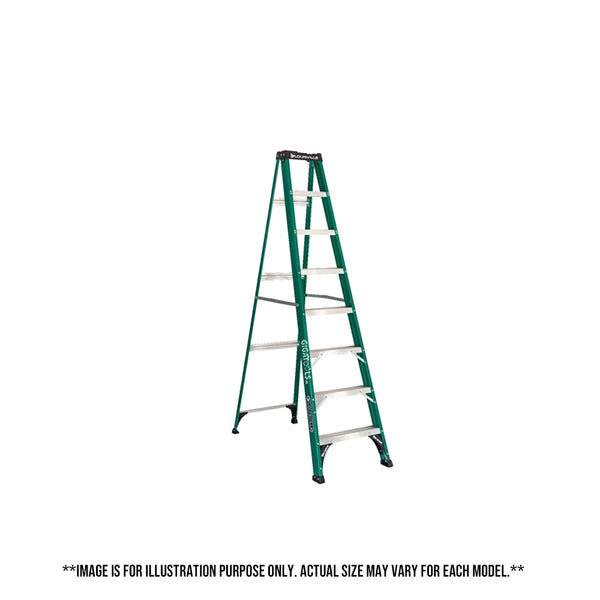 Louisville Fiberglass Step Ladder (Green) (Made in USA)