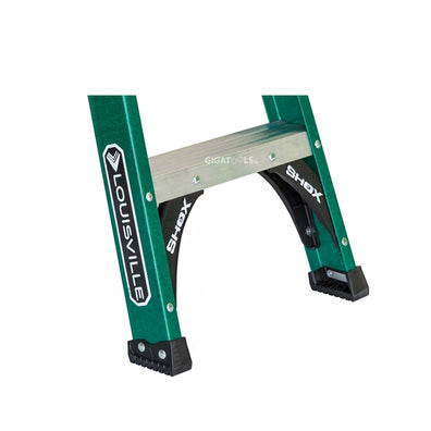 Louisville Fiberglass Step Ladder (Green) (Made in USA)