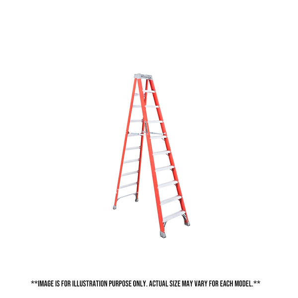 Louisville Fiberglass Step Ladder (Orange) (Made in USA)