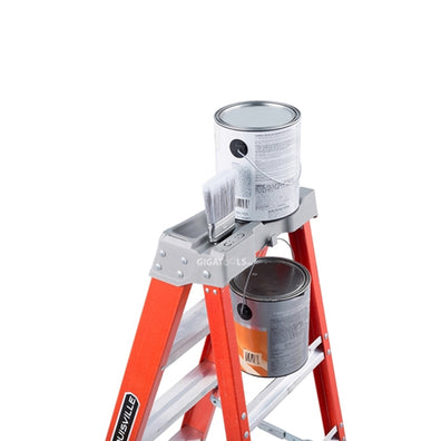 Louisville Fiberglass Step Ladder (Orange) (Made in USA)