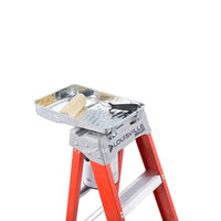 Louisville Fiberglass Step Ladder (Orange) (Made in USA)