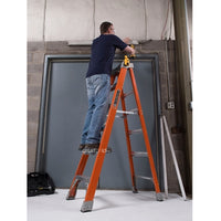 Louisville Fiberglass Step Ladder (Orange) (Made in USA)