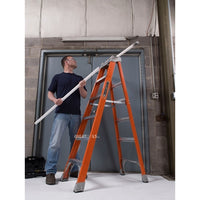 Louisville Fiberglass Step Ladder (Orange) (Made in USA)