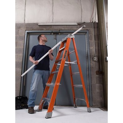 Louisville Fiberglass Step Ladder (Orange) (Made in USA)
