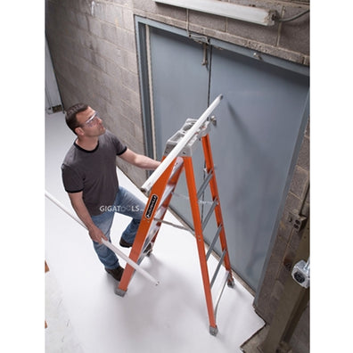 Louisville Fiberglass Step Ladder (Orange) (Made in USA)