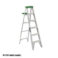 Louisville Aluminum Step Ladder (Green) (Made in USA)