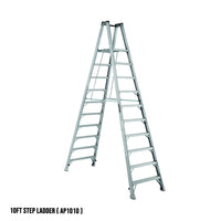Louisville Aluminum Twin Front Platform Step Ladder (Made in USA)