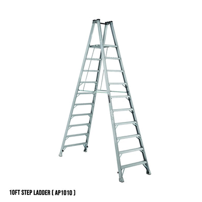 Louisville Aluminum Twin Front Platform Step Ladder (Made in USA)