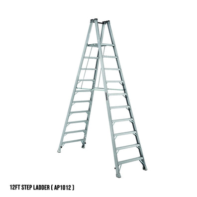 Louisville Aluminum Twin Front Platform Step Ladder (Made in USA)
