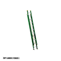 Louisville Fiberglass Extension Ladder (Green) (Made in USA)