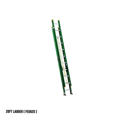 Louisville Fiberglass Extension Ladder (Green) (Made in USA)