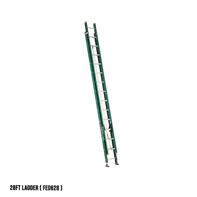 Louisville Fiberglass Extension Ladder (Green) (Made in USA)