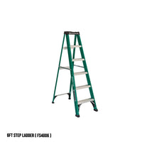 Louisville Fiberglass Step Ladder (Green) (Made in USA)