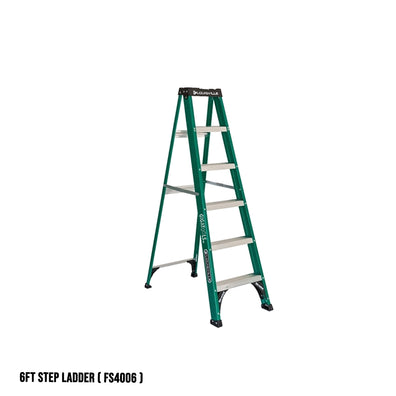 Louisville Fiberglass Step Ladder (Green) (Made in USA)