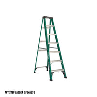 Louisville Fiberglass Step Ladder (Green) (Made in USA)