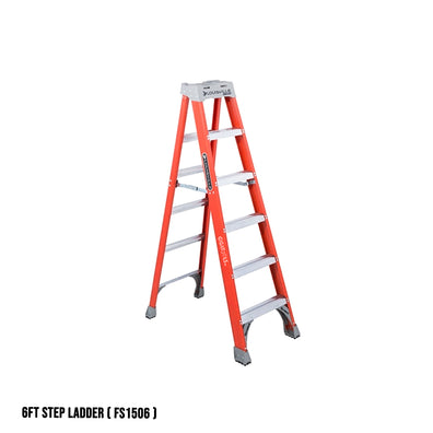 Louisville Fiberglass Step Ladder (Orange) (Made in USA)