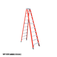 Louisville Fiberglass Step Ladder (Orange) (Made in USA)