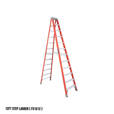 Louisville Fiberglass Step Ladder (Orange) (Made in USA)