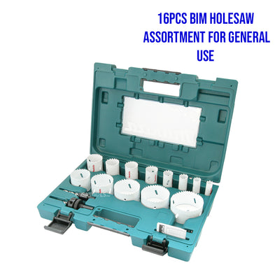 Makita 16pcs BiM Holesaw Assortment For General Use ( D-63993 )