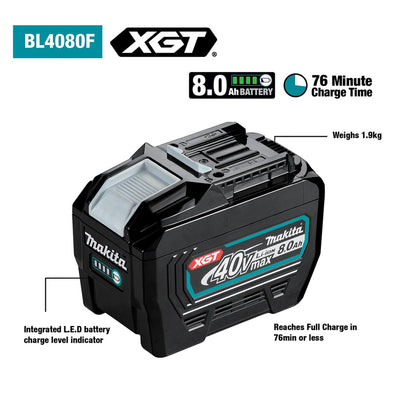 Makita BL4080F 8.0Ah Battery 40Vmax XGT™ Li-ion