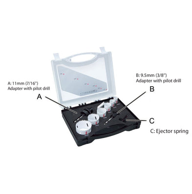 Makita 6pcs BiM Holesaw Assortment for Plumber & Electrician