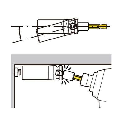 Makita B-28553 Impact Gold Tilt Socket Adapter ( 1/4''Hex )