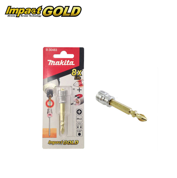 Makita B-30483 Impact Gold Magnetic Double-Ended Driver Bit & Neck torsion Set