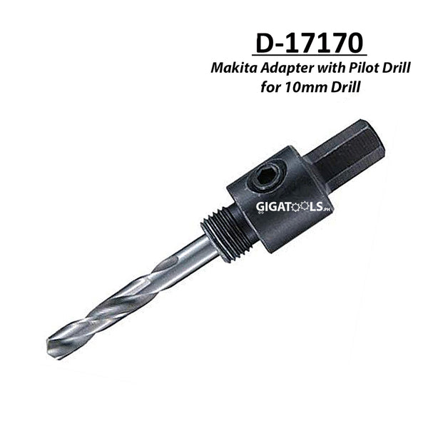 Makita D-17170 Adaptor with Pilot Drill (10mm Drill) for BiM Hole Saw ( Fits hole saws 14 - 30mm )
