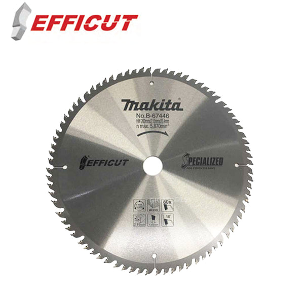 Makita 10" ( 260mm ) x 80T Efficut Specialized Circular / Miter Saw Blade for Wood ( B-67446 )