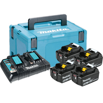 Makita 198091-4 MAKPAC Power Source Kit 6.0Ah 18V LXT Cordless Battery and Charger ( MKP3PG184 )