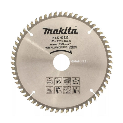 Makita D-63622 Multi Purpose TCT Saw Blade ( 185mm x 30 x 60T ) - GIGATOOLS.PH