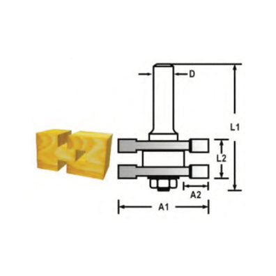 Makita Tungsten Carbide Board Jointing Bit