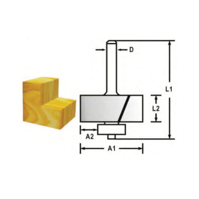 Makita Tungsten Carbide Rubbeting Bit