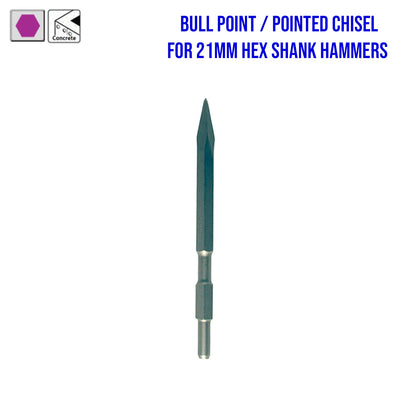 Makita Chisel Accessories for 21mm Hex Shank Hammers