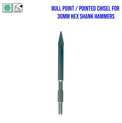 Makita Chisel Accessories for 30mm Hex Shank Hammers