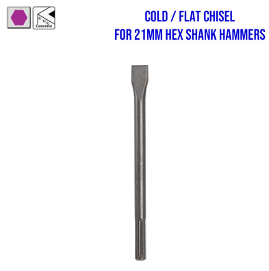 Makita Chisel Accessories for 21mm Hex Shank Hammers