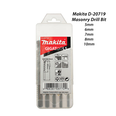 Makita D-20719 Tungsten Carbide-Tipped (TCT) Masonry Drill Bit Set 5pcs - GIGATOOLS.PH