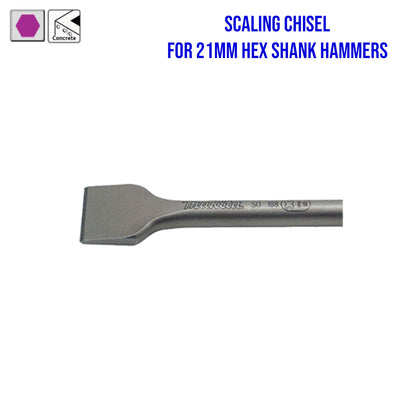 Makita Chisel Accessories for 21mm Hex Shank Hammers
