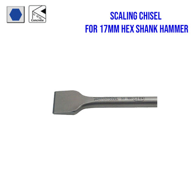Makita Chisel Accessories for 17mm Hex Shank Hammers