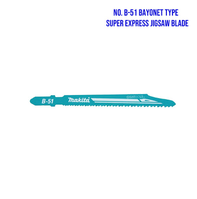 Makita 5pcs. Bayonet Type Jig Saw Blades